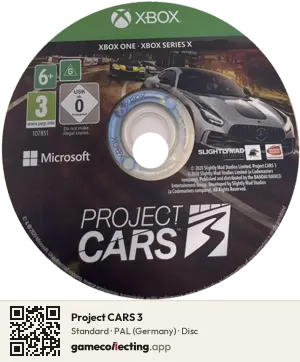 Project CARS 3 Xbox One, PAL disc