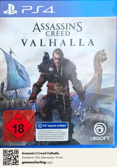 Assassin's Creed Valhalla PlayStation 4, Germany box front
