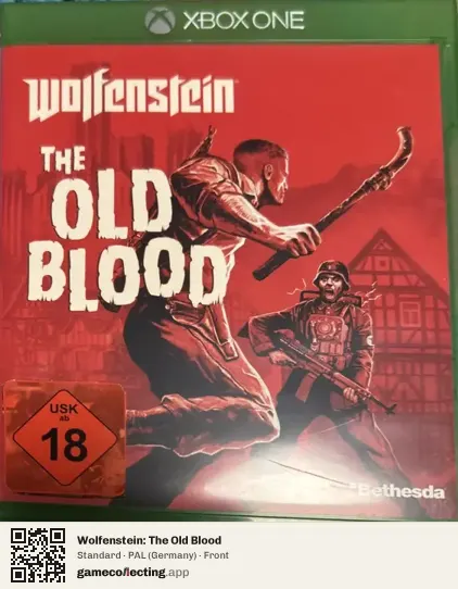 Wolfenstein: The Old Blood Xbox One, Germany box front