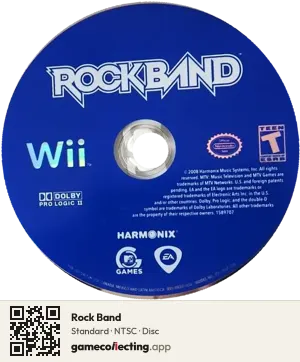 Rock Band Nintendo Wii, NTSC disc