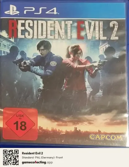 Resident Evil 2 PlayStation 4, Germany box front