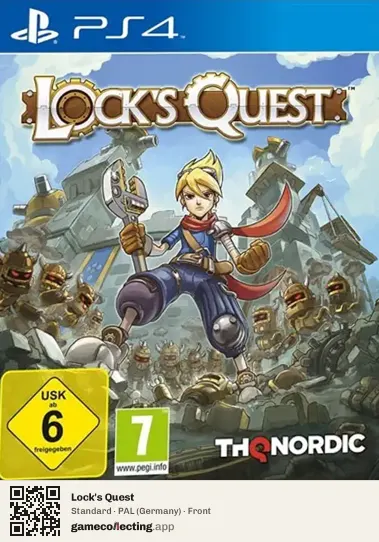 Lock's Quest PlayStation 4, Germany box front