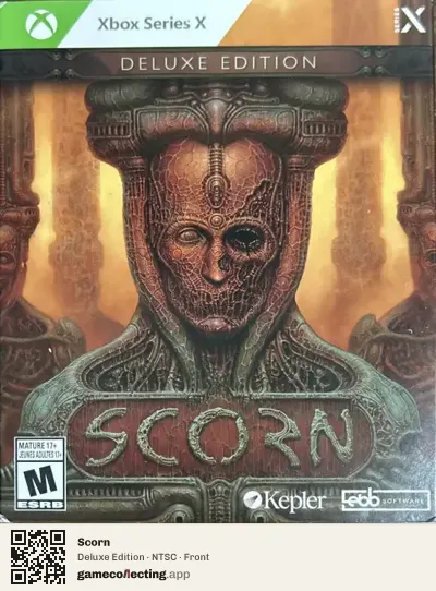 Scorn Xbox Series X, NTSC box front