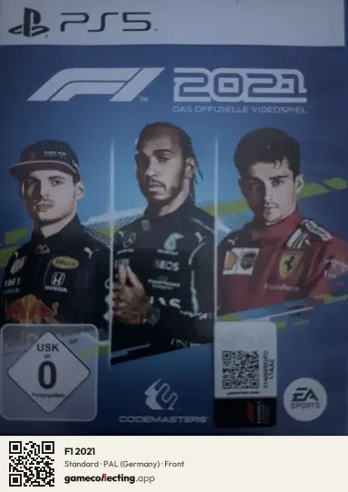 F1 2021 PlayStation 5, Germany box front