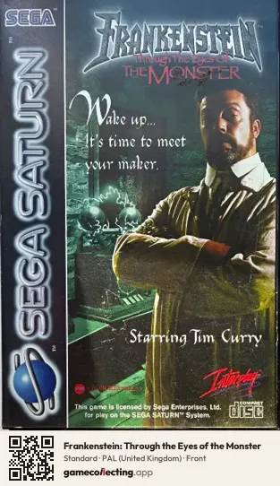 Frankenstein: Through the Eyes of the Monster Sega Saturn, United Kingdom box front