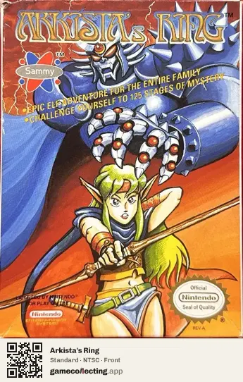 Arkista's Ring Nintendo Entertainment System, NTSC box front