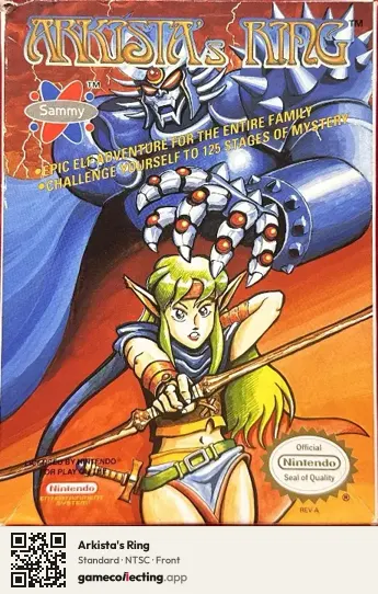 Arkista's Ring Nintendo Entertainment System, NTSC box front