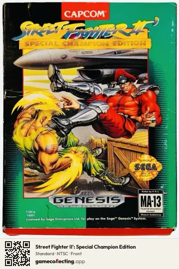 Street Fighter II': Special Champion Edition Sega Mega Drive / Genesis, NTSC box front