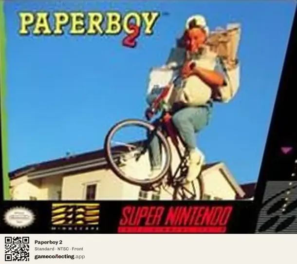 Paperboy 2 Super Nintendo Entertainment System, NTSC box front
