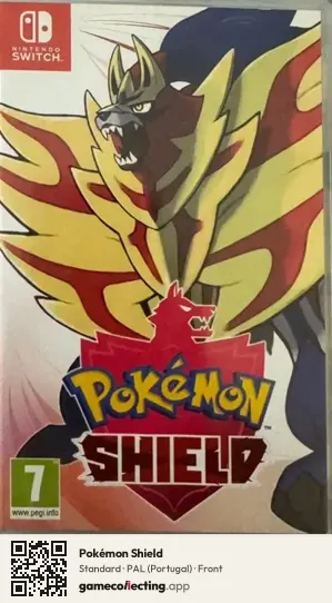 Pokémon Shield Nintendo Switch, Portugal box front