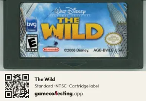 The Wild Game Boy Advance, NTSC cartridge label