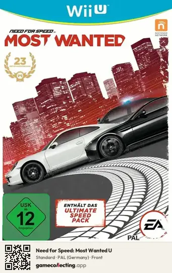 Need for Speed: Most Wanted U Nintendo Wii U, Germany box front