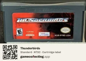 Thunderbirds Game Boy Advance, NTSC cartridge label