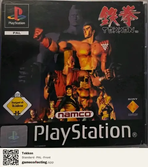 Tekken PlayStation, PAL box front
