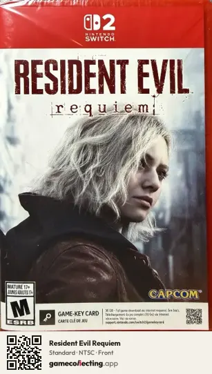 Resident Evil Requiem Nintendo Switch 2, NTSC box front