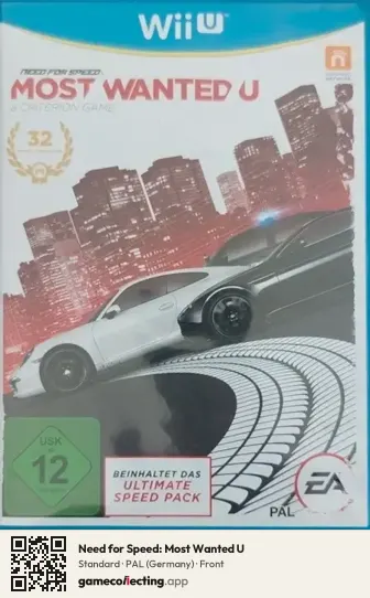 Need for Speed: Most Wanted U Nintendo Wii U, Germany box front
