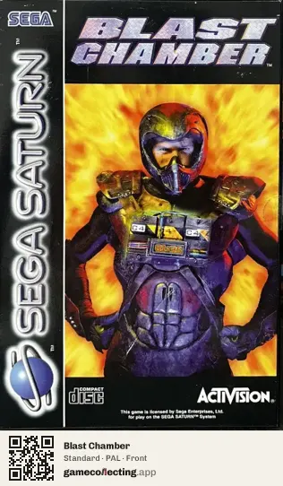 Blast Chamber Sega Saturn, PAL box front