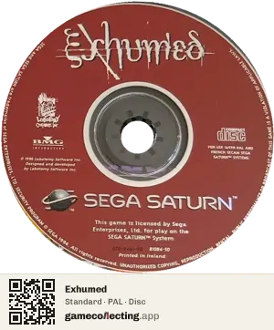 Exhumed Sega Saturn, PAL disc