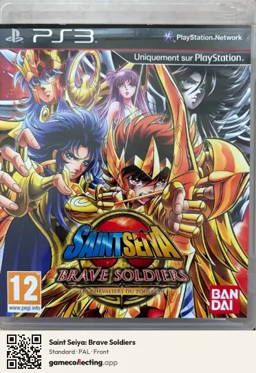 Saint Seiya: Brave Soldiers PlayStation 3, PAL box front