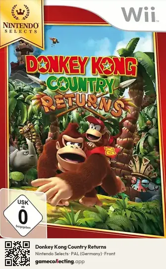 Donkey Kong Country Returns Nintendo Wii, Germany box front