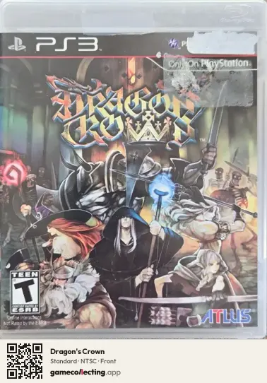 Dragon's Crown PlayStation 3, NTSC box front