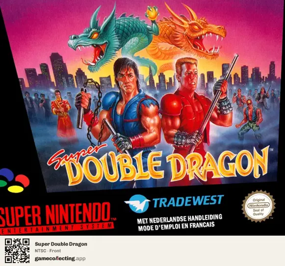 Super Double Dragon Super Nintendo Entertainment System, NTSC box front