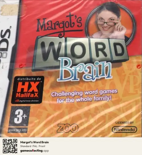 Margot's Word Brain Nintendo DS, PAL box front