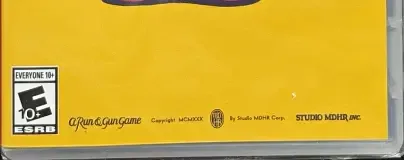 Cuphead, the ESRB box on its front