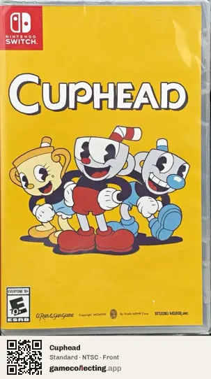 Cuphead Nintendo Switch, NTSC box front