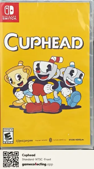 Cuphead Nintendo Switch, NTSC box front