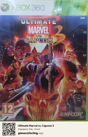 Ultimate Marvel vs. Capcom 3 Xbox 360, PAL box front