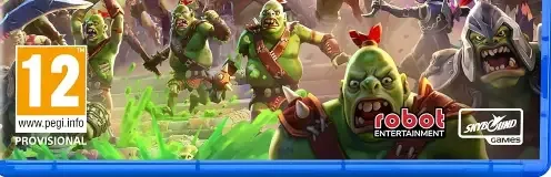 Orcs Must Die! Deathtrap, the PEGI square on its front