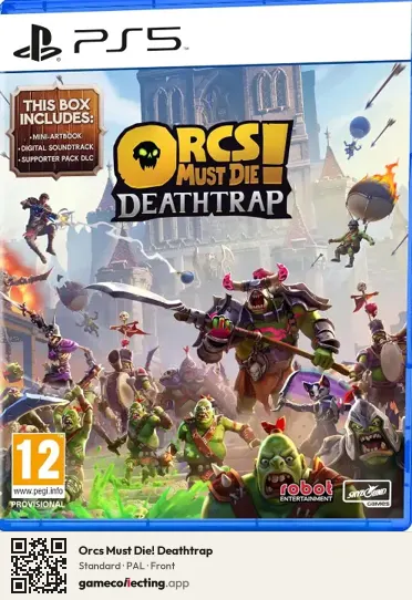 Orcs Must Die! Deathtrap PlayStation 5, PAL box front
