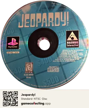 Jeopardy! PlayStation, NTSC disc