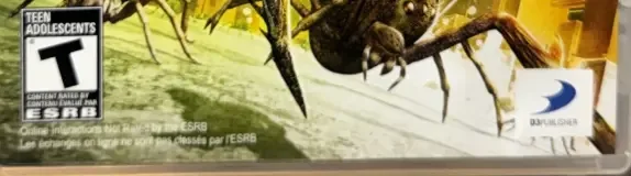 Earth Defense Force: Insect Armageddon, the ESRB box on its front
