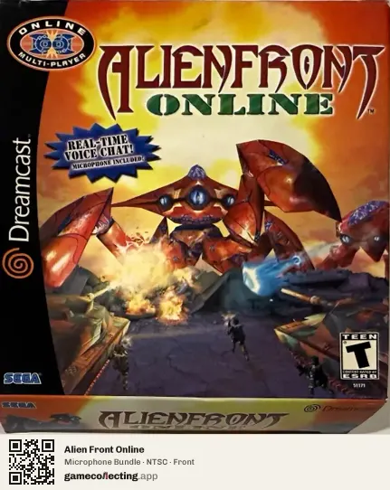 Alien Front Online Sega Dreamcast, NTSC box front