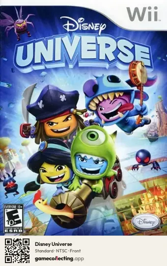 Disney Universe Nintendo Wii, NTSC box front