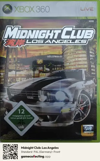 Midnight Club: Los Angeles Xbox 360, Germany box front
