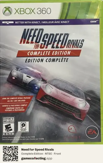 Need for Speed Rivals Xbox 360, NTSC box front