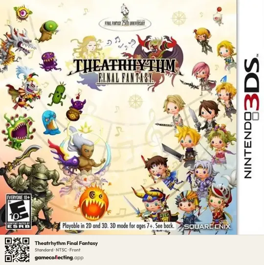 Theatrhythm Final Fantasy Nintendo 3DS, NTSC box front