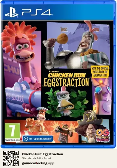 Chicken Run: Eggstraction PlayStation 4, PAL box front