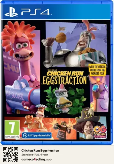 Chicken Run: Eggstraction PlayStation 4, PAL box front