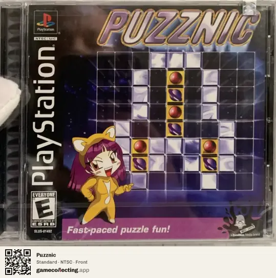 Puzznic PlayStation, NTSC box front