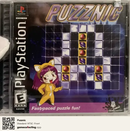 Puzznic PlayStation, NTSC box front