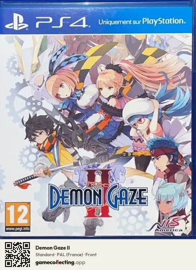 Demon Gaze II PlayStation 4, France box front