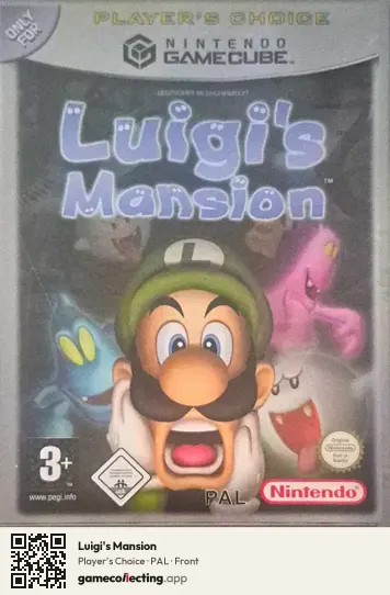 Luigi's Mansion Nintendo GameCube, PAL box front