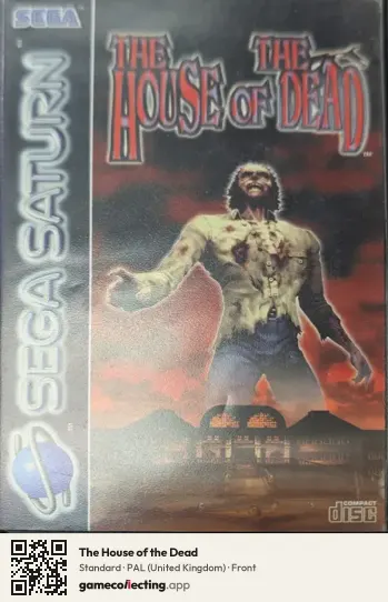 The House of the Dead Sega Saturn, United Kingdom box front