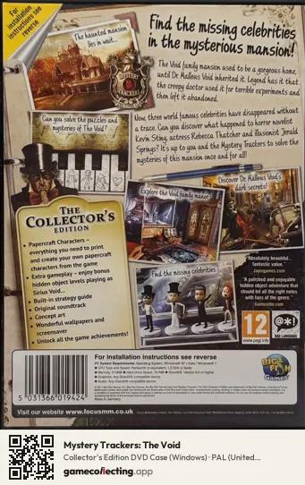 Mystery Trackers: The Void Computer, United Kingdom box back