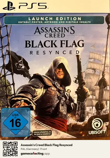 Assassin's Creed Black Flag Resynced PlayStation 5, Germany box front