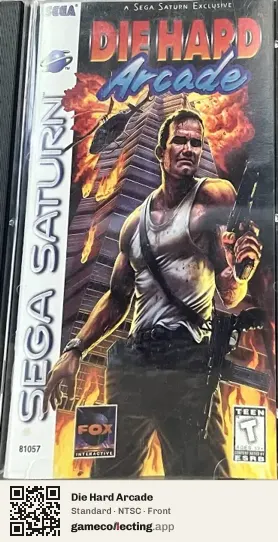 Die Hard Arcade Sega Saturn, NTSC box front